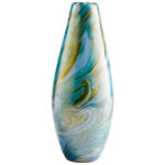 Chalcedony Glass Table Vase