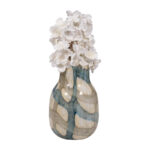 Chambre Flouressa Blue & Tan Glass Vase - Perfect for Modern Homes - Image 6