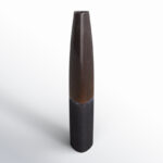 Chambre Neader Stoneware Floor Vase - Cylinder, Two-tone, Timeless Black, Perfect for Home Decor Accents