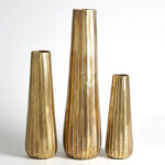 Chased Round Vase-Antique Brass - Image 5