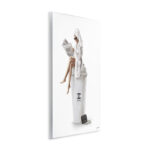 Chic Fashion Coffee and Purse Female Robe Pose by Daphne Polselli - Print - Image 2