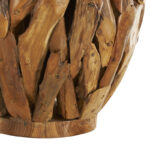 Chimaihe Teak Wood Handmade Live Edge Tree Branch Pot Decorative Brown Vase - Image 6