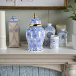 Chinoiserie Stoneware Ceramic Decorative Lidded Jar - Image 7