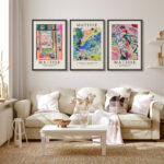 Classical Artwork Colorful Abstract Still Life Henri Matisse Modern Pictures Framed Canvas 3 Pieces Set Print Wall Art - Image 4