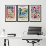 Classical Artwork Colorful Abstract Still Life Henri Matisse Modern Pictures Framed Canvas 3 Pieces Set Print Wall Art - Image 6