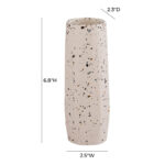 Cliett Terrazzo White Vase - Medium Skinny - Image 4