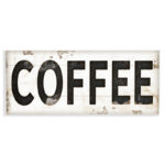 Coffee Typography Vintage Sign by Jennifer Pugh - Textual Art Print - Image 2