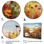 Colorful Wildflowers Meadow Blooms I - Wildflowers Wall Decor - Image 5
