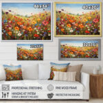 Colorful Wildflowers Meadow Blooms I - Wildflowers Wall Decor - Image 3