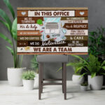 Computers - In This Office We Are A Team Gallery Wrapped Canvas