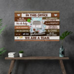 Computers - In This Office We Are A Team Gallery Wrapped Canvas - Image 2