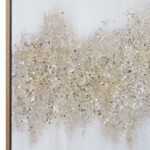 CosmoLiving by Cosmopolitan Canvas Glitter Flakes Geode Framed Wall Art with Frame - Image 6