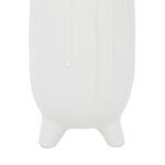 Cosmoliving By Cosmopolitan White Ceramic Contemporary Vase - Image 3
