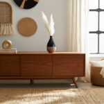 Cynthla Stoneware Ceramic Vase with Textured Design - Modern Decorative Accent for Contemporary and Boho Decor - Image 4