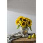 D7x9.5" Handmade Ceramic Table Vase - Image 4