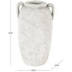 Daffodil Cole And Ceramic Antique Style Textured Vase With Handles - Image 5