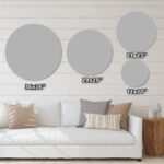 Dark Orange Digital Art Fractal Flower Round metal wall decor - Image 3