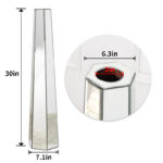 DeGrailly Handmade Glass Floor Vase (Set of 2) - Image 3