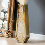 DeGrailly Handmade Mirrored Glass Floor Vase - Image 5