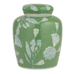Decorative Ceramic Ginger Jar with Lid - Image 3
