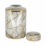 Decorative Jar - Stoneware Ceramic with Modern Design and Contemporary Detailing for Stylish Home Accents. - Image 2