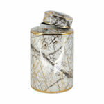 Decorative Jar - Stoneware Ceramic with Modern Design and Contemporary Detailing for Stylish Home Accents. - Image 8