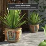 Diandria Horse in Meadow Porcelain Urn - Image 7