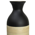 Dylon Black or White Cylinder-Shaped Tall Bamboo Floor Vases, Heights of 31 and 23.5 Inches - Image 3