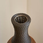 Eibhinn 39" Tall Floor Vase, Two-tone Hand Woven Rattan Finish, Large Flower Decorative Vase - Image 6