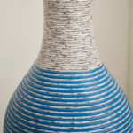 Eibhinn 39" Tall Floor Vase, Two-tone Hand Woven Rattan Finish, Large Flower Decorative Vase - Image 7