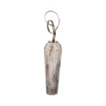 Elegant Metal Vase with Sculptural Accent Modern Glam Iron & Aluminum Decorative Accent - Image 2