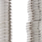 Elleigh Ceramic Dimensional Ribbed Decorative Vase with Varying Shapes Set - Image 3