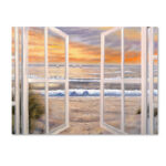 Elongated Window Painting Print on Canvas - Image 6