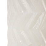 Elvita Ceramic Dimensional Chevron Textured Decorative Vase with Varying Shapes Set - Image 3