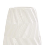Elvita Ceramic Dimensional Chevron Textured Decorative Vase with Varying Shapes Set - Image 4