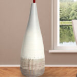Esai Handmade Wood Floor Vase - Image 6