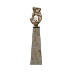Everly Quinn Gold Senga Floor Bottle - Image 2