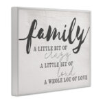 Family Crazy Loud Love Inspirational Word Design - Textual Art - Image 2