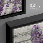 Famous Artwork Purple Lavender Flowers On Wood Effect Background Retro Rustic Large Pictures Canvas Print Wall Art - Image 5