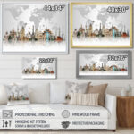 Famous Monuments Across World Graphic Art Print - Image 6