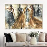 Fashion And Glam " Fashion And Glam Bailando Dress " by Oliver Gal Painting Print - Image 5