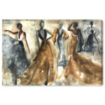 Fashion And Glam " Fashion And Glam Bailando Dress " by Oliver Gal Painting Print
