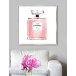 Fashion and Glam Blush Classic Perfume, Glam and Pastel - Floater Frame Graphic Art on Canvas - Image 5