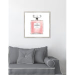 Fashion and Glam Blush Classic Perfume, Glam and Pastel - Floater Frame Graphic Art on Canvas - Image 7