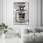 Fashion and Glam Infinite Glam Gold, Glam Gray - Graphic Art on Canvas - Image 3