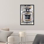 Fashion and Glam Infinite Glam Gold, Glam Gray - Graphic Art on Canvas - Image 8