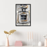 Fashion and Glam Infinite Glam Gold, Glam Gray - Graphic Art on Canvas