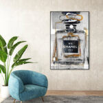 Fashion and Glam Infinite Glam Gold, Glam Gray - Graphic Art on Canvas - Image 2