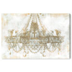 Fashion and Glam Palace Chandelier, Modern and Canvas Wall Art Print for Living Room - Image 2