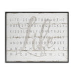 Fenna Life Is Short Smile on Planked Look' Graphic Art Print - Image 7